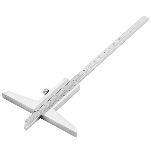 0,02 mm Pie de rey, metal medición Calibre, la alta exactitud del metal del acero inoxidable Vernier calibrador de micrómetro con una caja sólida, que se utiliza for la medición de piezas pequeñas máq