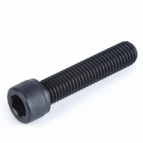 1 piezas Grado 12.9 M6 M8 M10 Acero al carbono Rosca fina Hexágono hexagonal Tornillo de cabeza hueca Paso 0.75/1 mm Longitud 10-100 mm, Negro, M6x0.75x25