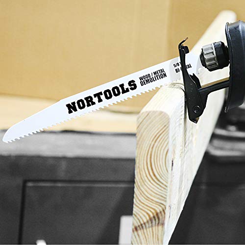 10 piezas 150 200 mm BIM CRV Reciprocating Saw Blades Combination Set Cordless Reciprocating Cut Metal Pruning Wood for Bosch DEWALT Makita models etc.