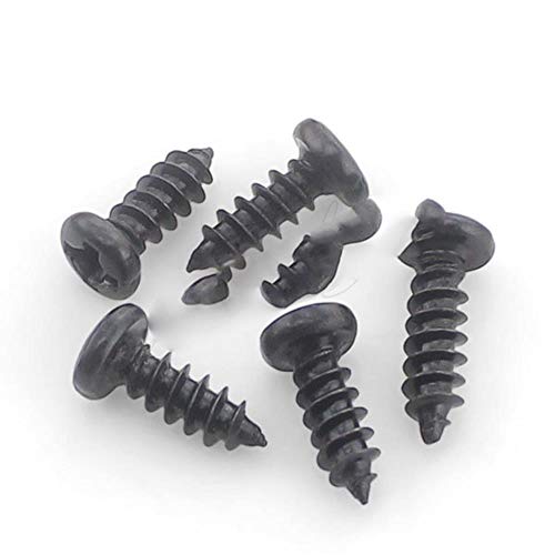 100 tornillos M1 M1.2 M1.4 M1.7 M2 M2.3 M2.6 M3 PA Phillips Micro para computadora portátil, tornillos de cabeza plana electrónica, tornillos pequeños para madera