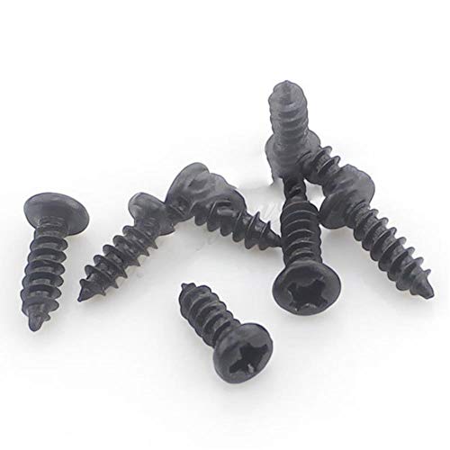 100 tornillos M1 M1.2 M1.4 M1.7 M2 M2.3 M2.6 M3 PA Phillips Micro para computadora portátil, tornillos de cabeza plana electrónica, tornillos pequeños para madera