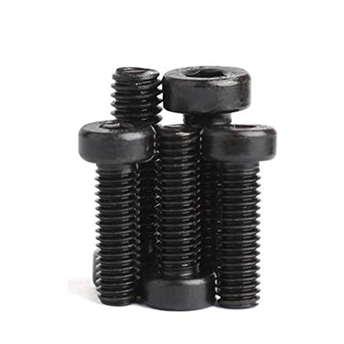 10pcs M4 M5 M6 Grado 8.8 acero Negro DIN7984 Hexagonal Hexagonal Enchufe Delgado Bajo Perfil Corto Cabeza Allen Tornillo de cabeza Perno L = 6-50 mm, 25 mm, M5