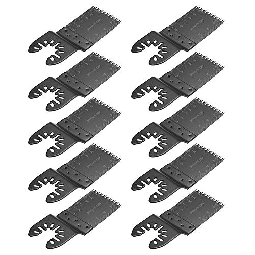 10pcs Madera Oscilante Cuchillas Sierra Profesional Liberación rápida Japón preciso Herramienta multiple para Bosch Craftsman Dewalt Porter Cable Rockwell Makita Black & Decker Fein Multimaster