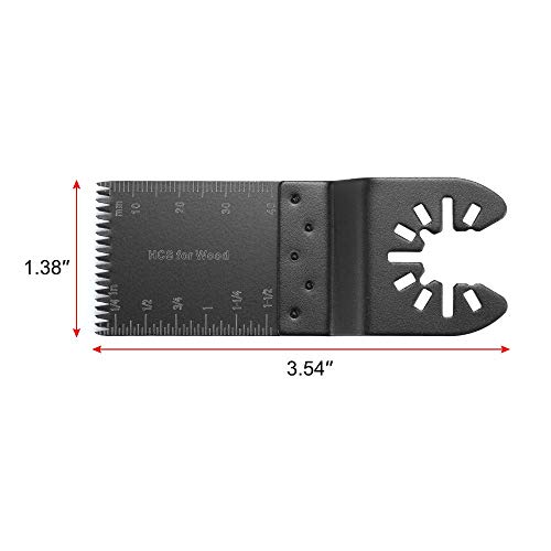 10pcs Madera Oscilante Cuchillas Sierra Profesional Liberación rápida Japón preciso Herramienta multiple para Bosch Craftsman Dewalt Porter Cable Rockwell Makita Black & Decker Fein Multimaster