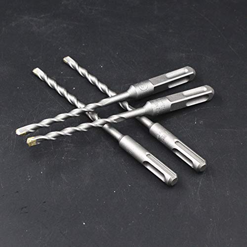 10Pcs / set 6-25mm * 200mm SDS eléctrico Crosshead Twin Impact Brocas en espiral rápidas