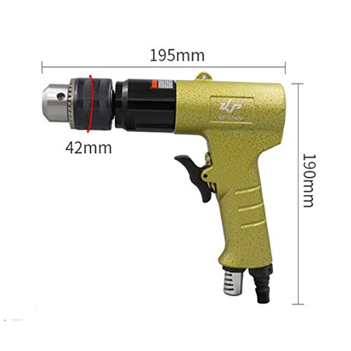 1/2"(13 mm) Taladro neumático de Pistola Taladro de Aire Positivo y Negativo Herramienta de perforación neumática de Grado Industrial Taladro XXYHJD