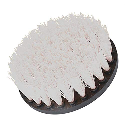 2 3.5 4 5 pulgadas sólido hueco taladro Power Scrub Clean Brush para cuero plástico muebles de madera limpieza Power Scrub, blanco, 5 piezas
