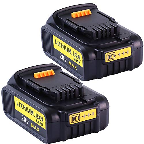 2x GatoPower DCB184 5.0Ah 18V 20V Reemplazo para Dewalt DCB200 DCB183 DCB185 DCD785 DCD795 DCF885 DCF895 DCS380 DCS391 Herramienta eléctrica inalámbrica