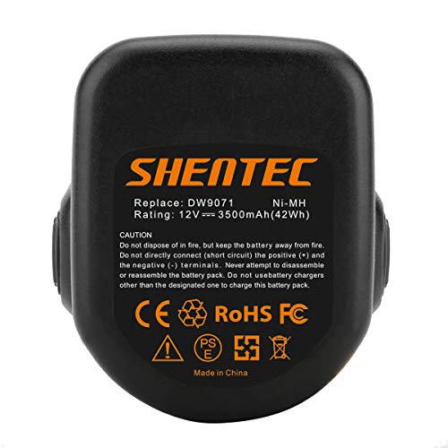 2X Shentec 12V 3.5Ah Ni-MH batteria per Dewalt DC9071 DE9071 DW9072 DE9074 DE9075 DE9501 DW9071 DE90