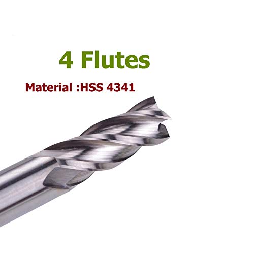 3pcs 4 Flauta HSS End Mill Diameter 8-12mm Router Bit Set Fresa, para madera Cortador de aluminio Alumium CNC Broca Herramienta de diagnóstico
