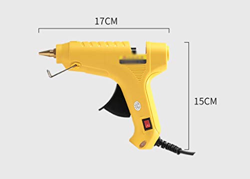 60w Pistola de pegamento de fusión en caliente Rápida temperatura dual Hecha a mano 11 mm Palo de pegamento Pistola de pegamento de temperatura ajustable Pistola de pegamento boquilla de pistola de co