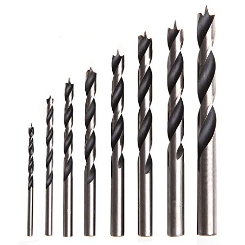 8Pcs / set 3mm-10mm Kits de brocas para madera de metal de acero de alto carbono