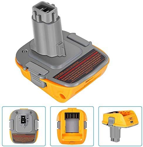 Adaptador de batería de repuesto DCA1820 para herramientas Dewalt 18 V/20 V NiCad & NiMh, batería de litio para convertir en taladro de níquel y cargador, adaptador para batería DeWalt