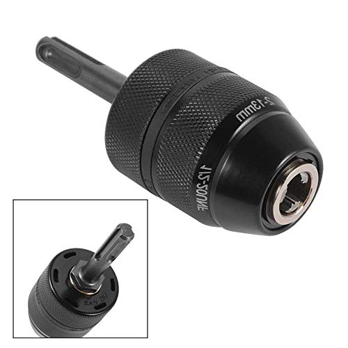 Adaptador Sds Plus Portabrocas de cierre rápido 2-13 mm Portabrocas de taladro sin llave profesional 1/2-20UNF de 13 mm para trabajo pesado Portabrocas de cierre rápido con adaptador SDS