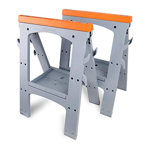 AmazonBasics - Caballete plegable - 408 kg - Pack de 2