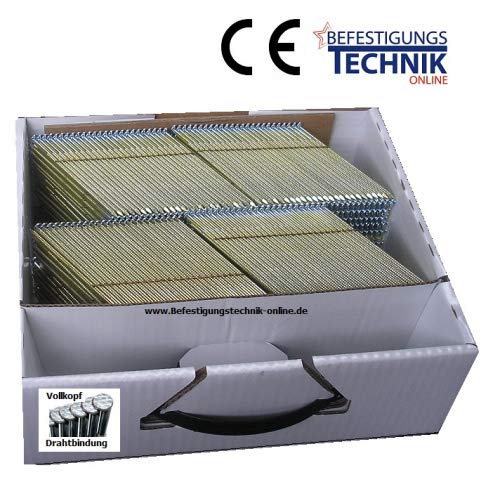 Arandela de 34 ° 2,8 x 75 mm anillo brillante offset cabeza completa revista de alambre WW28R75