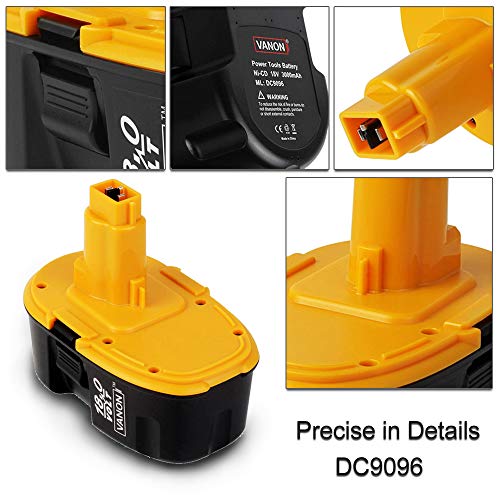 Batería de repuesto de 18 V 3 Ah Ni-Mh DC9096 para Dewalt batería de 18 V XRP DC725 DE9096 DE9503 DC9098 DE9039 DE9095 DW9095 DW9096 DW9098