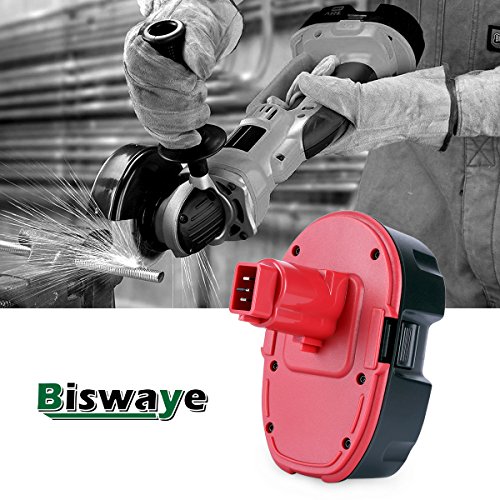 Biswaye 2 Pack DC9096 batería de repuesto 18 V 3000 mAh para Dewalt 18 V inalámbrico Power Tools paquete de batería DE9096 DE9098 DW9095 DW9096 DW9098 DE9503 DC9099 DC9098 DE9039 DE9095, Ni-CD