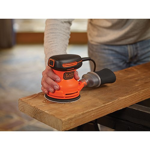 BLACK+DECKER BDERO100 lijadora orbital aleatoria, 5 pulgadas