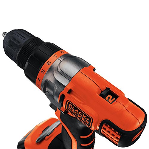 BLACK+DECKER LDX220C 20V MAX taladro inalámbrico de 2 velocidades (incluye batería y cargador)