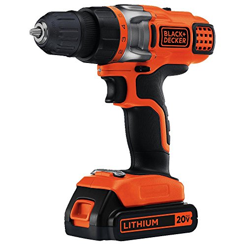 BLACK+DECKER LDX220C 20V MAX taladro inalámbrico de 2 velocidades (incluye batería y cargador)