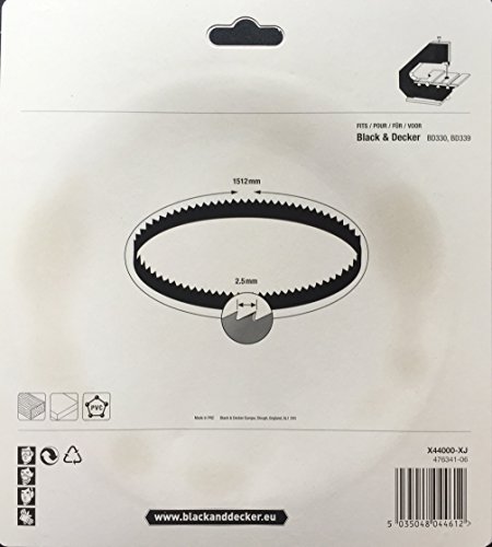 Black+Decker X44000-XJ - Hoja de sierra de cinta, 6 x 0.36 x 1512 mm, 10T