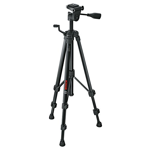 Bosch 0603691100 Treppiede a Colonna, TT 150, Negro + Bosch Professional GLM 50 C - Medidor láser de distancias (alcance 50 m, inclinómetro, conexión Bluetooth, con funda)