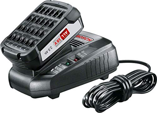 BOSCH 1.600.A00.K1P Starter Set con batería, 2.5Ah y cargador rápido, 18 W, 18 V, 2 Piezas