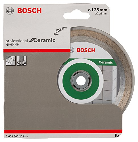 Bosch 2 608 602 202 - Disco tronzador de diamante Standard for Ceramic - 125 x 22,23 x 1,6 x 7 mm (pack de 1)