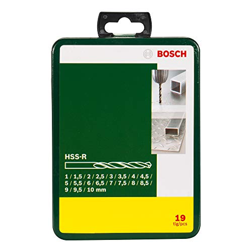 Bosch 2607019435 - Set con 19 brocas HSS-R para metal