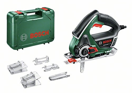 Bosch AdvancedCut 50 - Sierra de calar con Tecnología NanoBlade (500 W, hoja de sierra, tapa protectora, protección contra astillas, maletín)