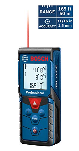 Bosch Blaze Pro Laser Distance Measure, 165-Feet GLM165-40
