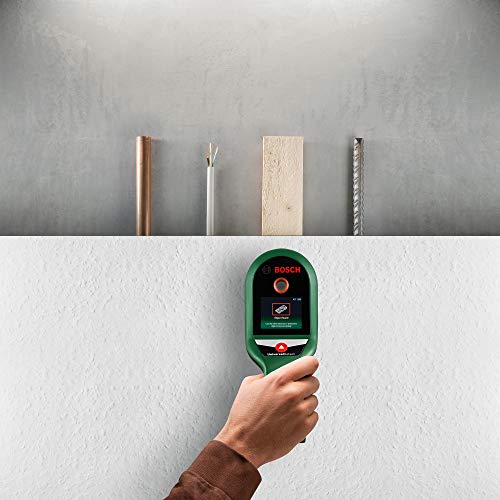 Bosch Detector digital UniversalDetect (4 pilas AAA, cartón, profundidad maximima Detección metales no ferrosos: 50 mm, metales ferrosos: 100 mm, corriente eléctrica: 250 mm), Talla Única, Verde