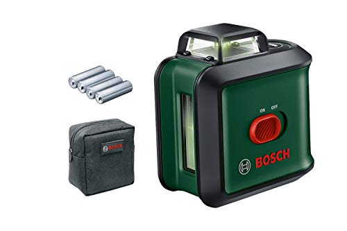Bosch DIY Measuring Tools 0603663E00 Bosch Nivel UniversalLevel 360 (láser Verde, Alcance: hasta 24 m precisión: ± 0,4 mm/m, con autonivelación: hasta ± 4°, 4X Pilas AA, en Caja)