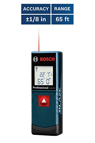 Bosch GLM 20 Compact Blaze Medidor de distancia láser de 65 pies, GLM 20
