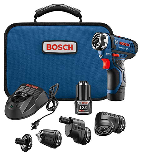 Bosch GSR12V-140FCB22 - Juego de destornilladores eléctricos inalámbricos (12 V, 5 en 1)