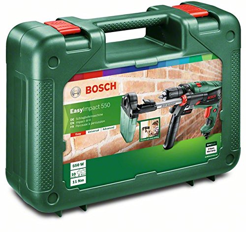 Bosch Home and Garden 0603130001 Taladro percutor, 230 V, Negro, Verde, Rojo, 550 W
