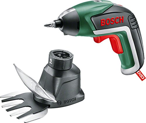 Bosch Jardín 06039A800A - Atornillador de litio IXO V (3,6 V, 1,5 Ah, 10 puntas, cargador Micro-USB, caja de cartón, accesorio para hierba y matorrales)