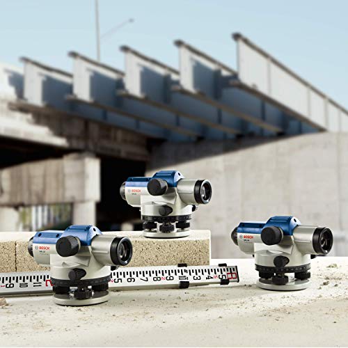 Bosch - Kit de nivel óptico con 32 lentes de aumento de potencia, trípode y varilla GOL 32CK