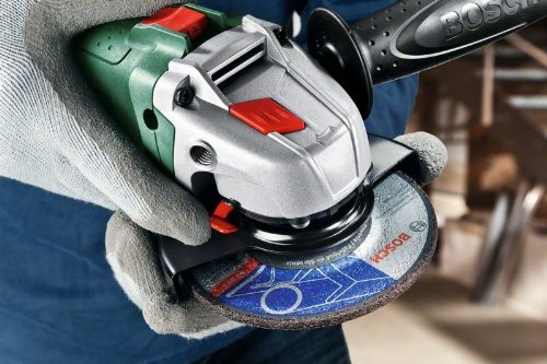 Bosch Miniamoladora PWS 750-115 (con disco de diamante, 750 W y Ø 115 mm)