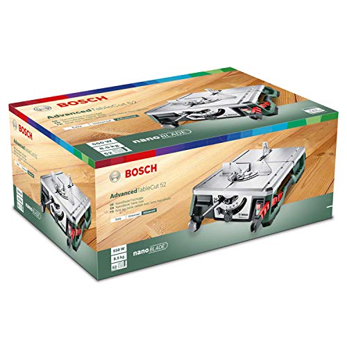 Bosch NanoBlade AdvancedTableCut 52 - Sierra de Mesa, 550 W, Tecnología NanoBlade, en Caja