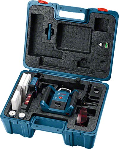 Bosch Professional 0601061501 Nivel láser giratorio horizontal y vertical, Negro, Azul