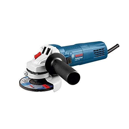 Bosch Professional 0601394000 0601394000-Miniamoladora GWS 750-115/750 W. 11.000 r.p.m. Disco de 115 mm. Protección contra rearranque con Caja de cartón, Negro, Azul, Blanco, 1