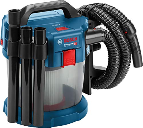 Bosch Professional 06019C6301 Aspirador a Batería, Azul/Transparente, 10 l, 18 V