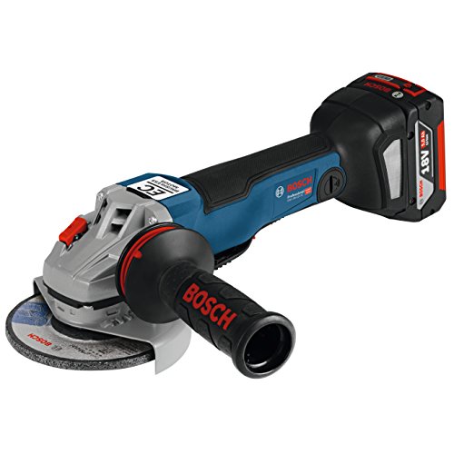 Bosch Professional 06019G3E02 GWS - Amoladora angular sin escobillas, 18 V, color azul