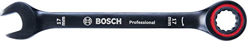 Bosch Professional 1600A016BU Juego Llaves combinadas con función de carraca, Estuche, 10 piezas 8-19 mm