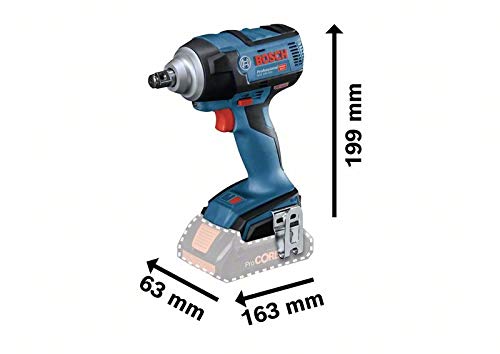 Bosch Professional 18V System GDS 18V-300 - Atornillador de impacto a batería (18V, 300 Nm, M18, sin batería, en caja)