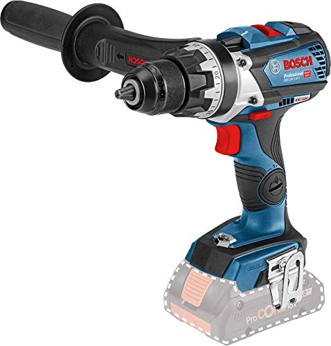 Bosch Professional 18V System GSR 18V-110 C - Atornillador a batería (110 Nm, Ø máx. tornillo 12 mm, conectable, sin batería, en caja)