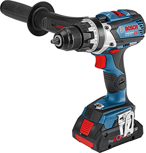 Bosch Professional 18V System GSR 18V-110 C - Atornillador a batería (110 Nm, Ø máx. tornillo 12 mm, conectable, sin batería, en caja)