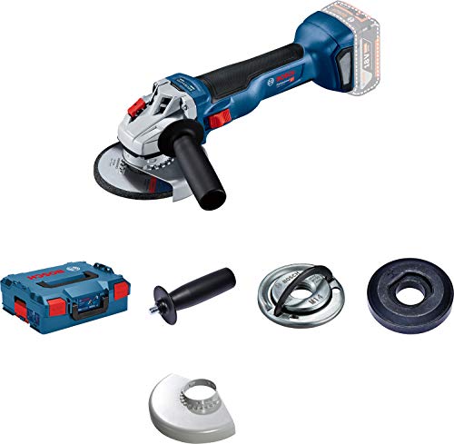 Bosch Professional 18V System GWS 18V-10 - Amoladora angular a batería (18V, disco Ø 125 mm, 9000 rpm, sin batería, en L-BOXX)